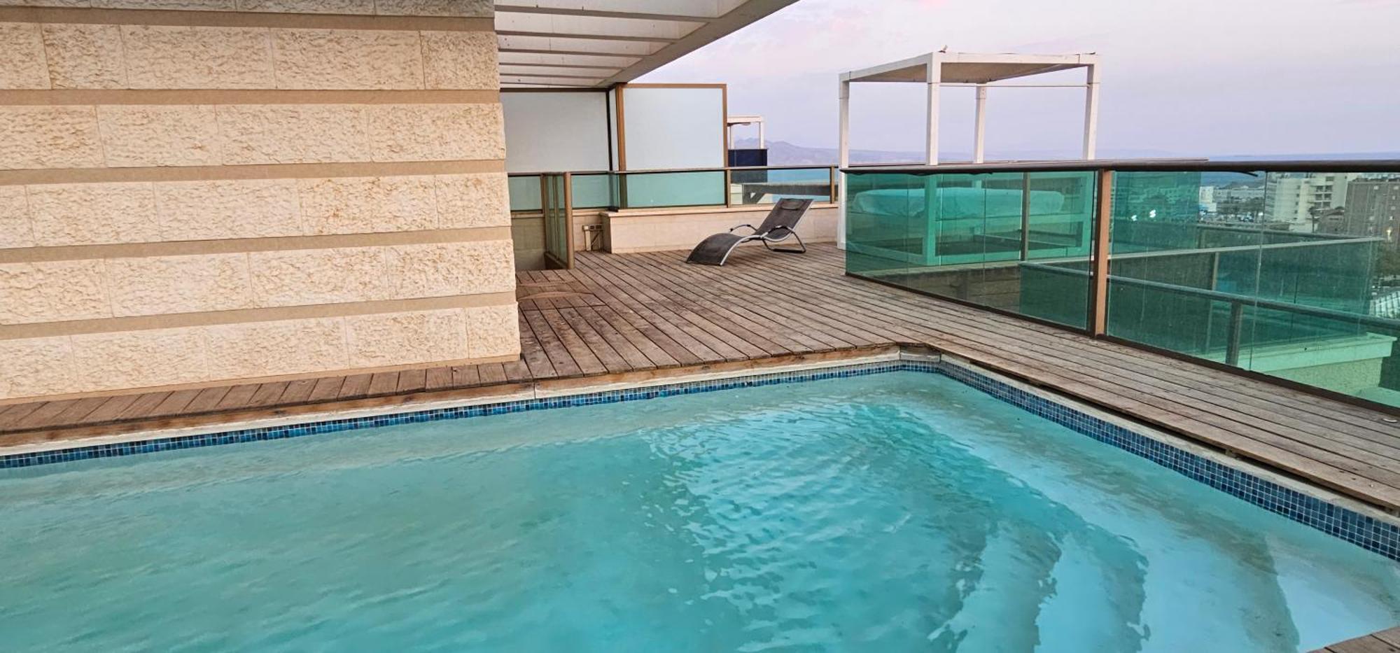 Exclusive Top Luxury Penthouse Near The Sea With Privat Roof-Pool Apartment Eilat Bagian luar foto